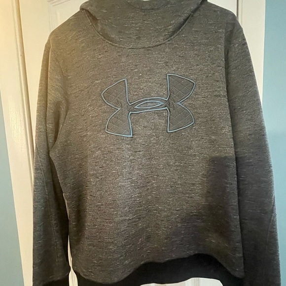 Under Armour Women’s Mock Neck Pullover Hooded Sweatshirt Size XL - Picture 1 of 3